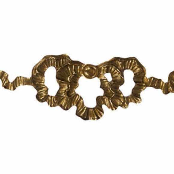 Brass Bow Wall Appliqué